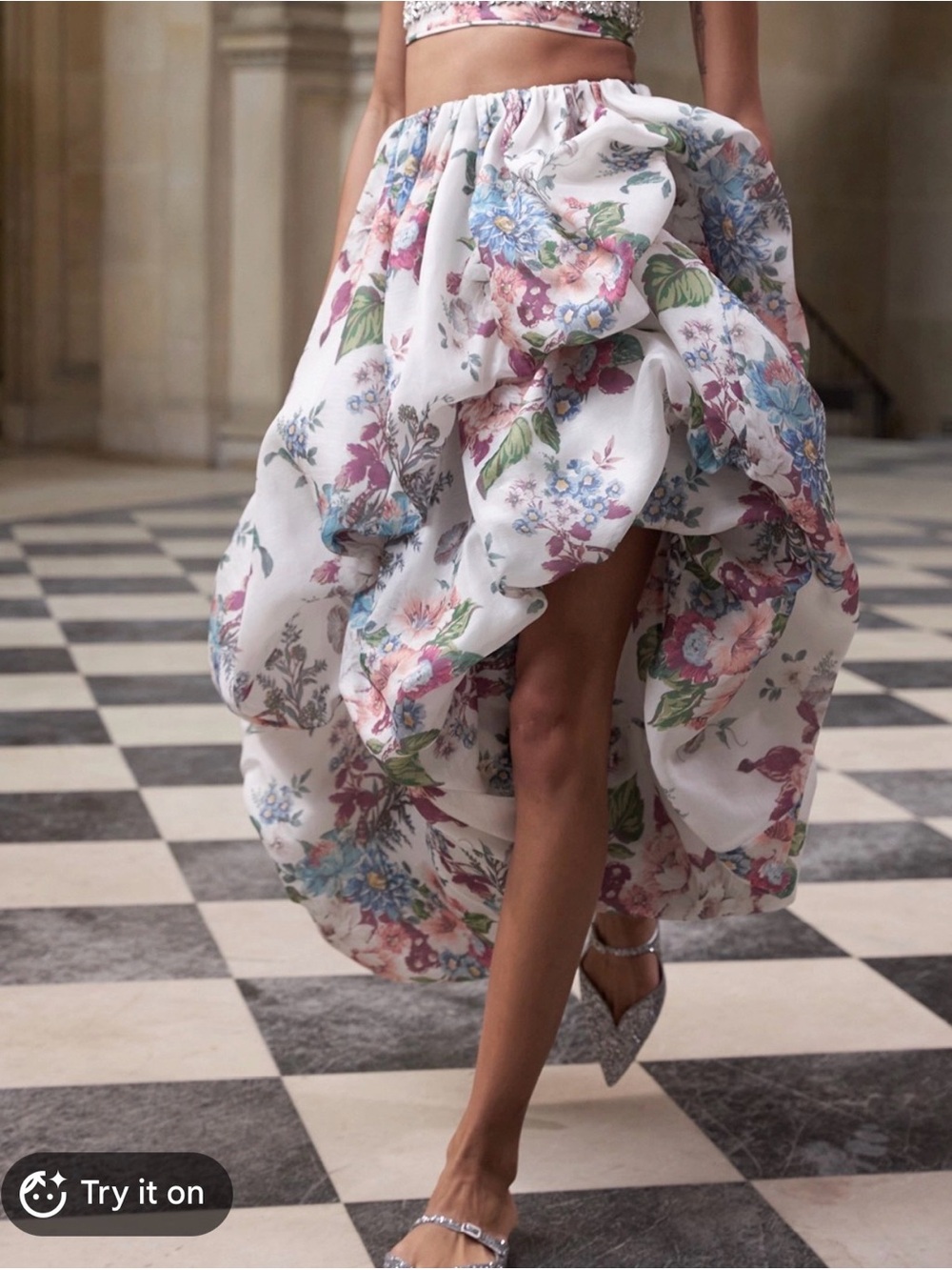 NWT Zimmermann Skirt, Matchmaker Draped Midi Skirt Floral Print Midi Skirt - 4